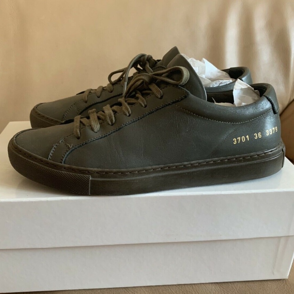 Women by Common Projects - Army Green Sz 36